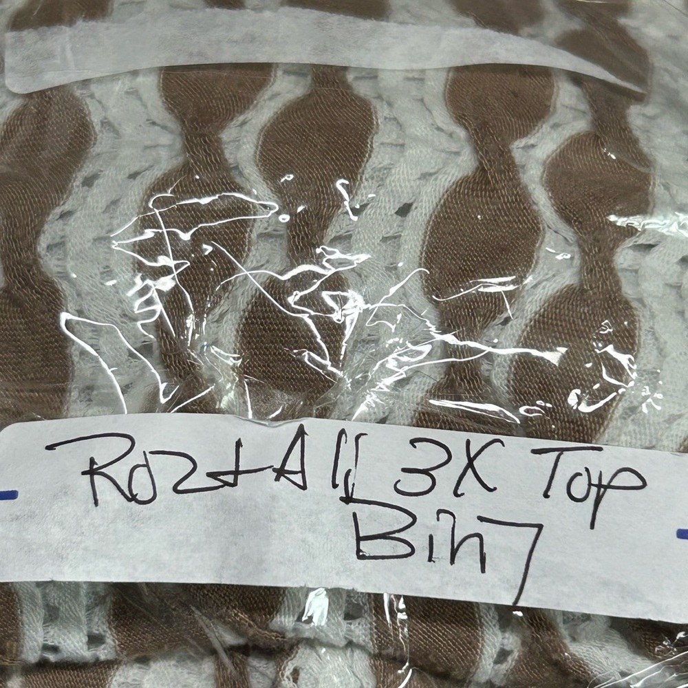 Roz & Ali‎ Women's 3X Pullover Top Lined Textured Cap Sleeve Business Casual - Picture 11 of 11